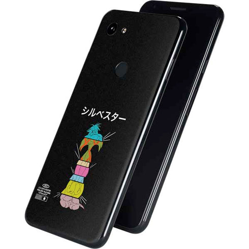 Looney Tunes Sylvester the Cat Sliced Juxtapose Google Pixel 3a XL Skin